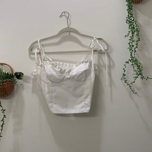 White tie crop top